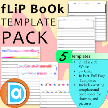 Preview of 5 FREE Flip Book Templates | Editable Writing Flip Books