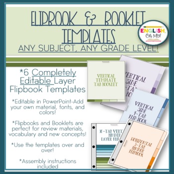 Preview of Flip Book Templates, Booklet Templates