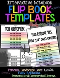 Editable Flip Book Templates Interactive Notebooks Persona