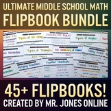Math Flip Books: Middle School Math FLIPBOOK MEGA BUNDLE