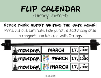 Preview of Flip Calendar 2024 - 2033 Disney