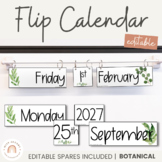 Flip Calendar | Botanical Themed | Modern Farmhouse Classr