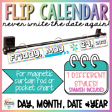 Flip Calendar Cards Chart Display | Classroom Decor Hangin