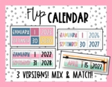 Flip Calendar | Hanging Calendar | Calendar Set | MUTED RA