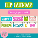 Flip Calendar | Hanging Calendar | Calendar Set | NEON BRI