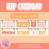 Flip Calendar | Hanging Calendar | Calendar Set | RETRO SU