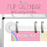 Flip Calendar - Inclusivity Rainbow Colour Scheme