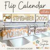 Flip Calendar | Interactive Date Display | Daisy Gingham