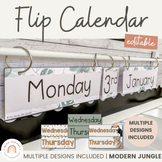 Flip Calendar | Modern Jungle | Classroom Decor