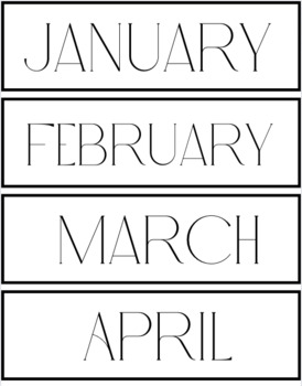 Preview of Flip Calendar- Months, Days, Numbers