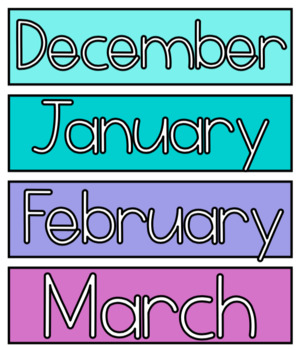 Flip Calendar -Pastel Rainbow by iteachbilingual | TpT