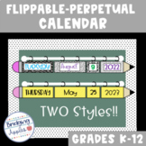 Flip Calendar | Pencil Calendar | Editable