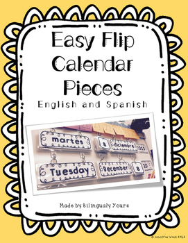 Preview of Flip Calendar Pieces