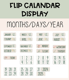 Flip Calendar Print Outs - Includes Months, Days and Year 