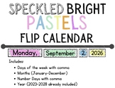 Flip Calendar - Speckled Bright Pastels Flip Calendar (Eas