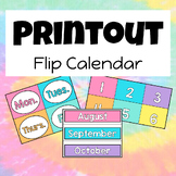 Flip Calendar - Tropical Colors