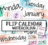 Flip Calendar - Watercolour Pastels