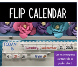 Flip Calendar and Pocket Chart Cards 2021-2032