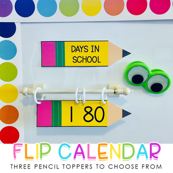 Preview of Flip Calendar for Displaying How Many Days in School