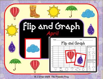 Preview of Flip, Color and Graph April Spring Weather & Earth Day