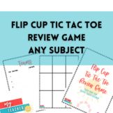 Flip Cup Tic Tac Toe Review Game (Elementary, Middle, High