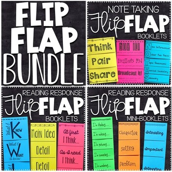 Preview of Reading Response Bundle | Reading Flip Flap Books