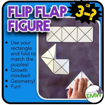 Preview of Flip Flap Figure Fun geometry puzzle activity challenging growth mindset