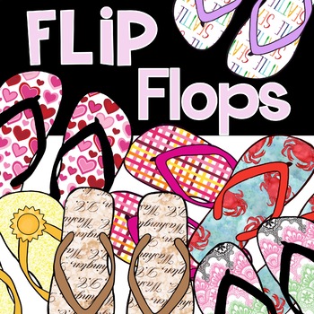 Flip Flop Clip Art by Lower Mountain Teachings | TPT