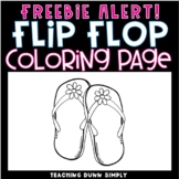 Flip Flop Coloring Page - FREEBIE!