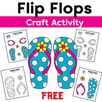 Preview of Flip Flop Craft : Summer Activities | Summer Craft | Summer Bulletin Board