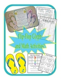 Flip Flop Glyph and Flip Flop Themed Math Review Activities