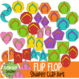 Flip Flop Shapes Clip Art