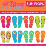 Flip-Flops Clip Art (Digital Use Ok!)