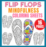 Flip Flops Mindfulness Coloring Pages : Mindfulness Activi