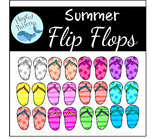 Flip Flops:  Summer Clip Art, Summer Flip Flops