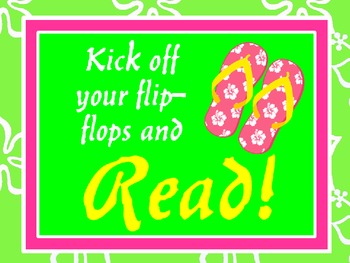 Flip-Flops -Summer Reading Encouragers by SawmillsMedia | TpT