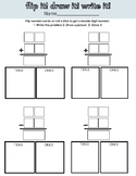 Flip It! Draw It! Write It! Double Digit Subtraction or Ad