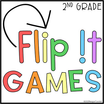 Preview of Flip It Math Games Second Grade
