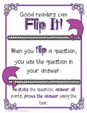 Flip It!- RL 2.1, 3.1, 4.1 Ask and Answer Questions Freebie!