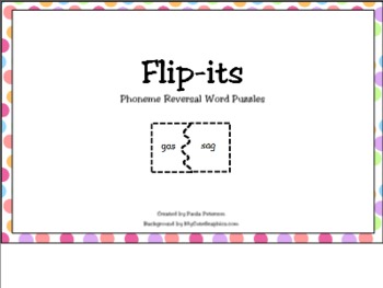 Preview of Flip-Its: Phoneme Reversal Puzzles for SMART Board