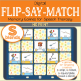 Flip-Say-Match – S-blends – No Print Digital Matching Game