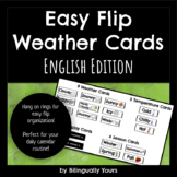 Flip Weather Calendar Cards - English Edition