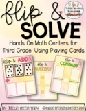 Flip a Card Hands on Math Center Using Playing Cards