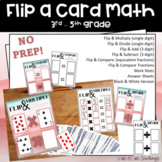 Flip a Card Math | 3rd to 5th Grade | Math Centers