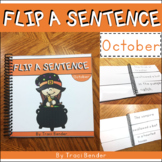 Silly Sentences Writing October - Fun Monthly Themed Flip 