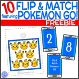 Flip and Match Cards: Pokemon Go for Counting Numbers 0-10