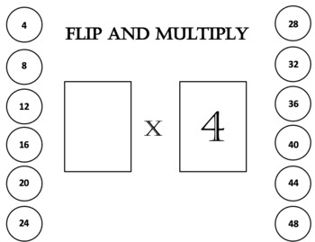 Preview of Flip and Multiply: Facts 1 through 12