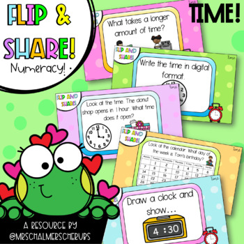 Preview of Flip and Share: Time! PowerPoint Slides | With Editable Features! |