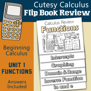 Preview of Flip for Math Success: Calculus Review - Functions Flipbook