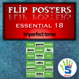 SPANISH Flip poster- Essential 18 verbs (imperfect tense)